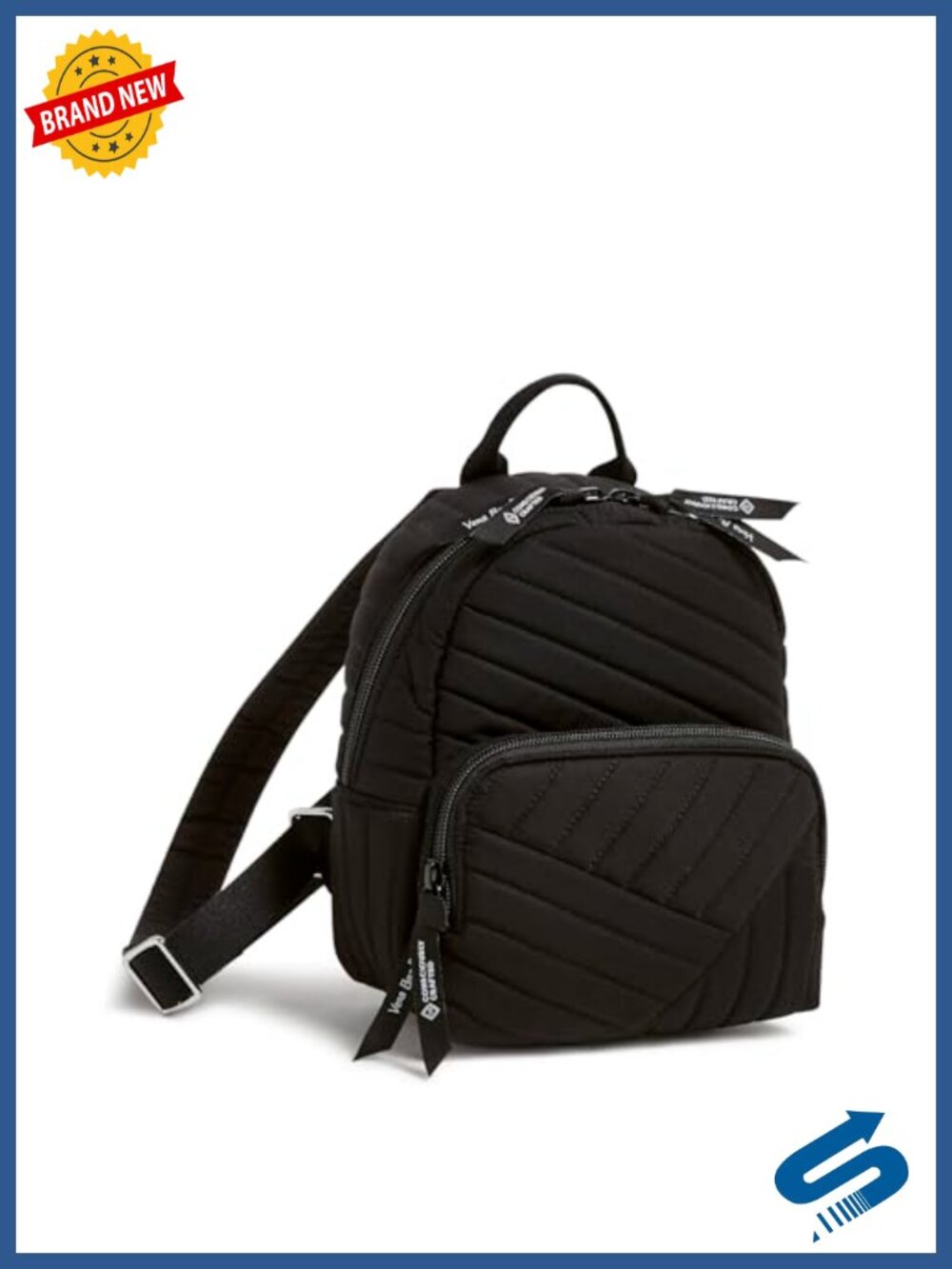 Cotton Mini Backpack Purse - Recycled Cotton, Adjustable Straps